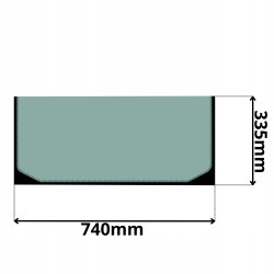 SZYBA PRZEDNIA DOLNA BOBCAT DOOSAN (K-0029)-SITODRUK