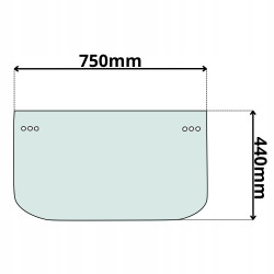 SZYBA CZOŁOWA DOLNA KOMATSU (K-0097)