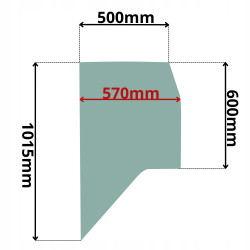SZYBA BOCZNA LEWA VOLVO ECR EWR (K-0161)
