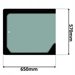 SZYBA TYLNA LEWA MERLO ROTO (K-0188)-SITODRUK
