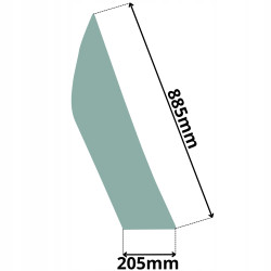 SZYBA LEWA BOCZNA PRZEDNIA KRAMER WACKER NEUSON (K-0467)
