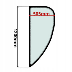 SZYBA BOCZNA LEWA WACKER NEUSON (K-0493)-SITODRUK