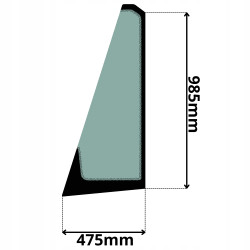 SZYBA PRZEDNIA LEWA CAT (5156)-SITODRUK