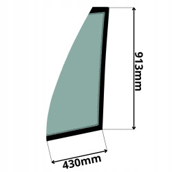 SZYBA PRZEDNIA LEWA JCB (5128)-SITODRUK