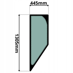 SZYBA LEWA BOCZNA ZA DRZWIAMI CAT SOILMEC MOROOKA (5163)-SITODRUK