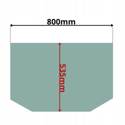 SZYBA PRZEDNIA DOLNA TEREX SCHAEFF KOBELCO YANMAR (K-0516)