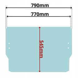 SZYBA CZOŁOWA PRZEDNIA DOLNA WACKER NEUSON (K-0517)