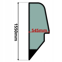 SZYBA BOCZNA LEWA JOHN DEERE 3200 3400 3420 (0066)-SITODRUK