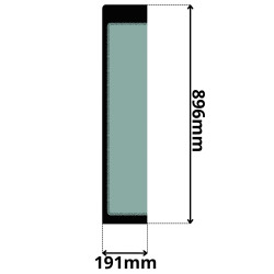 SZYBA BOCZNA LEWA TYLNA CAT (5213)-SITODRUK