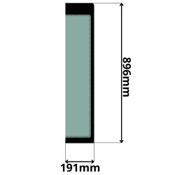SZYBA BOCZNA PRAWA TYLNA CAT (5213)-SITODRUK