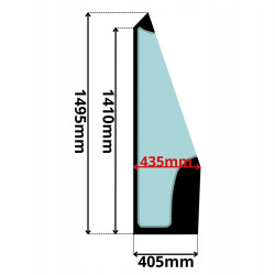 SZYBA PRAWA CZOŁOWA CAT (0414)-SITODRUK