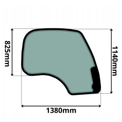 SZYBA PRAWA BOCZNA JCB JSJZ (0448)-SITODRUK