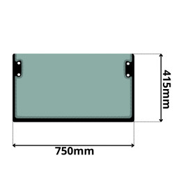 SZYBA PRZEDNIA DOLNA JCB JS JZ (0476)-SITODRUK