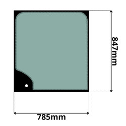 SZYBA CZOŁOWA GÓRNA YANMAR VIO (G-0394)-SITODRUK