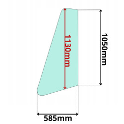 SZYBA LEWA/PRAWA TYLNA BOCZNA NAROŻNA CAT 416-446 416B-446B (0431)