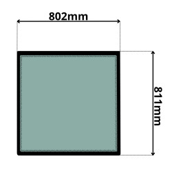 SZYBA TYLNA VOLVO EC (G-0387)-SITODRUK
