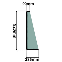 SZYBA PRZEDNIA PRAWA CLAAS RANGER (0002Z)-SITODRUK
