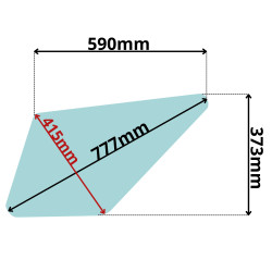 SZYBA DRZWI DOLNA LINDE H4OD-02 EVO (5230)