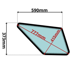 SZYBA PRAWA DOLNA DRZWI LINDE (5230)-SITODRUK