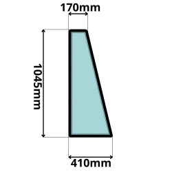 SZYBA PRZEDNIA PRAWA JCB (0103Z)-SITODRUK