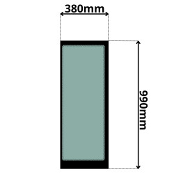SZYBA PRAWA BOCZNA STAŁA VOLVO (K-0036)-SITODRUK