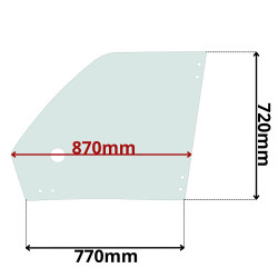 SZYBA LEWA DRZWI GÓRNA MERLO (G-0567)