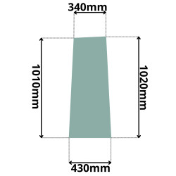 SZYBA PRAWA BOCZNA ZA DRZWIAMI CAT (K-0115)