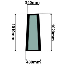SZYBA PRAWA BOCZNA ZA DRZWIAMI CAT (K-0115)-SITODRUK
