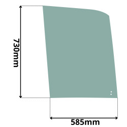 SZYBA PRAWA BOK PRZESUWANA CZĘŚĆ PRZEDNIA BOBCAT, DOOSAN (K-0192)