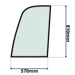 SZYBA LEWA DRZWI GÓRNA JCB (K-0270)-SITODRUK