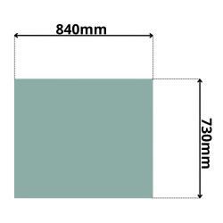 SZYBA TYLNA TEREX, YANMAR, SCHAEFF, KOBELCO (G-0256)