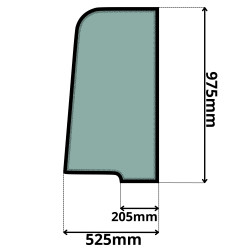 SZYBA BOCZNA LEWA GÓRNA DRZWI KOBELCO SV15 SV17 SV17 E (0027)-SITODRUK