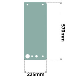 SZYBA PRAWA TYŁ MERLO ROTO (K-0475)