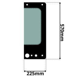 SZYBA PRAWA TYŁ MERLO ROTO (K-0475)-SITODRUK