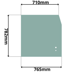 SZYBA CZOŁOWA PRZEDNIA GÓRNA JCB (G-0214)