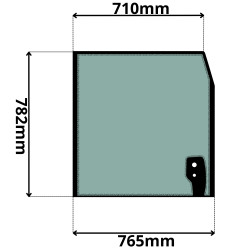 SZYBA CZOŁOWA GÓRNA JCB (G-0214)-SITODRUK