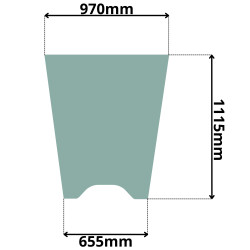 SZYBA CZOŁOWA KOMATSU WA SERIA-6 (0645)