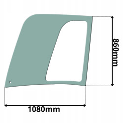 SZYBA DRZWI GÓRNA JCB (0649)