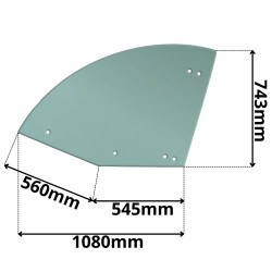 SZYBA DRZWI GÓRNA DEUTZ-FAHR (0641)