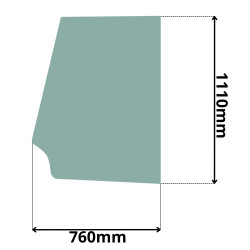 SZYBA BOCZNA GÓRNA DRZWI LEWA PRAWA MST 54244 642 (0052)