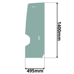 SZYBA BOCZNA LEWA DRZWI TAKEUCHI TB216 TB225 2014- (0410)