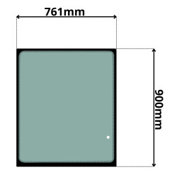 SZYBA PRZEDNIA GÓRNA TAKEUCHI TB (G-0190)-SITODRUK