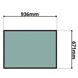 SZYBA TYLNA TEREX, NEW HOLLAND, SCHAEFF, ZEPPELIN, O&K (G-0154)-SITODRUK