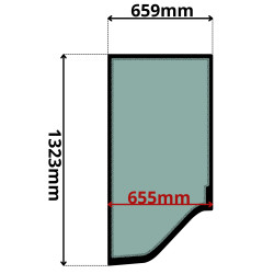 SZYBA LEWA DRZWI VOLVO (G-0144)-SITODRUK
