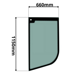 SZYBA LEWA DRZWI LIEBHERR, CLASS, RENAULT WERSJA BEZ OKIENKA (K-0268)-SITODRUK