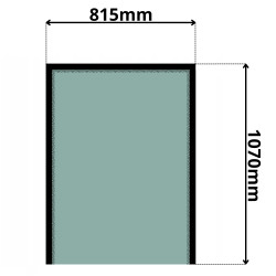 SZYBA PRZEDNIA GÓRNA FUCHS, TEREX (0023)-SITODRUK