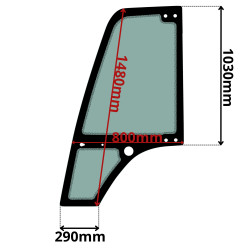 SZYBA LEWA DRZWI MANITOU MLA (K-0567)-SITODRUK