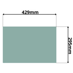SZYBA LEWA, PRAWA DRZWI DOLNA STAŁA CAT CP, CS (G-0073)