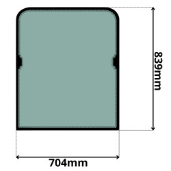 SZYBA CZOŁOWA PRZEDNIA BOBCAT (G-0052)-SITODRUK