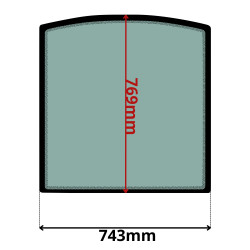 SZYBA PRZEDNIA GÓRNA JCB (G-0027)-SITODRUK